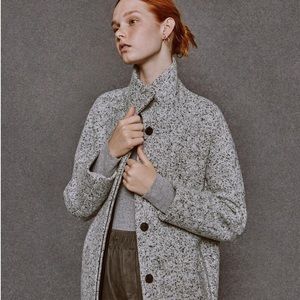 Club Monaco Grey Speckled Coat / Jacket - XS
